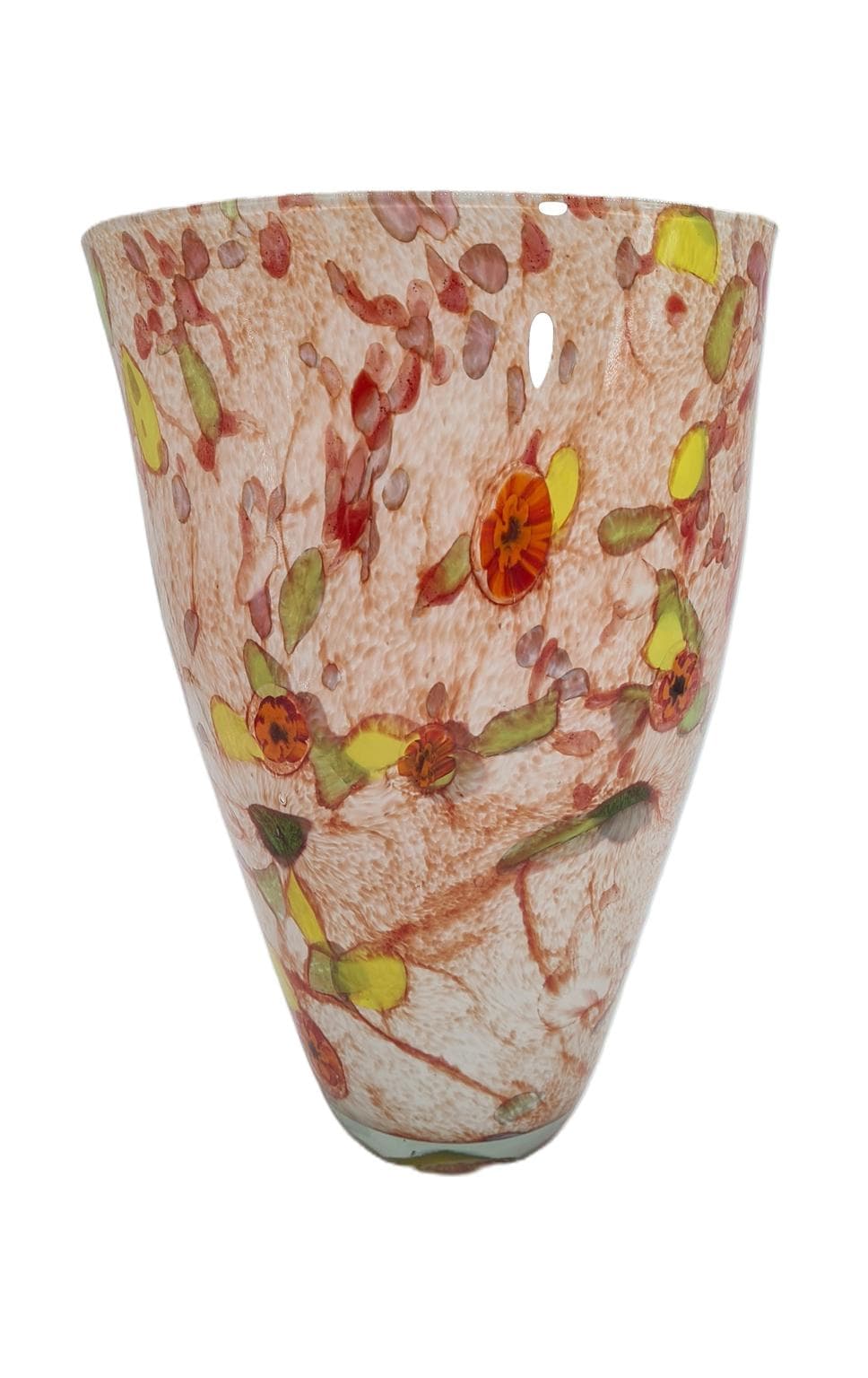 Duży wazon ze szkła artystycznego „confetti” | styl Murano | lata 60–90 | 34 cm