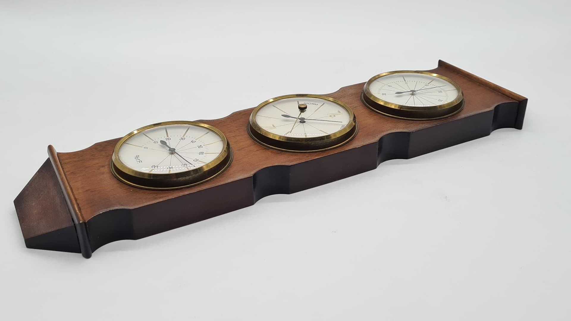 Vintage stacja meteorologiczna – barometr • termometr • higrometr | 45 cm - 185906