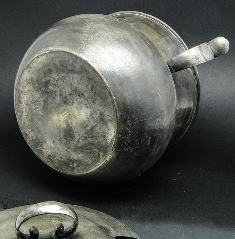 Punch bowl, Art Deco, silver-plated brass, Germany, 1930s. - 185953