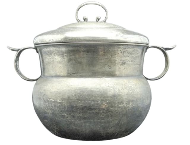 Punch bowl, Art Deco, silver-plated brass, Germany, 1930s. - DIMENSION