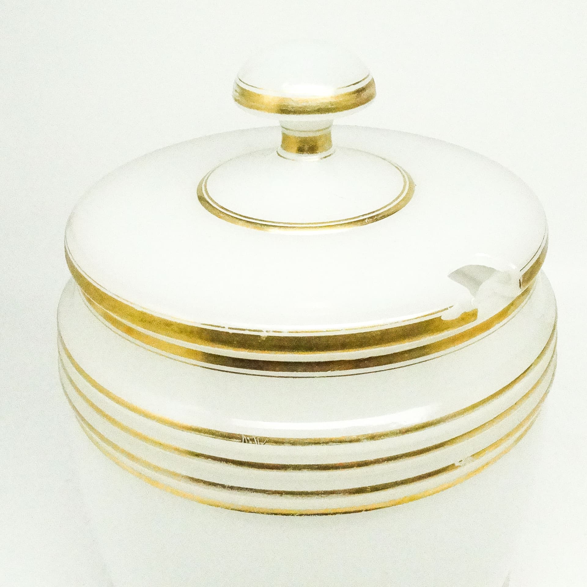 Punch bowl, Art Deco, glass, Bohemia, Czech Republic, 1930s. - 185971