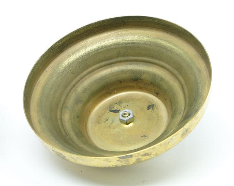 Art Deco bonbonniere, ruby glass, brass, Germany, 1930s. - 185992