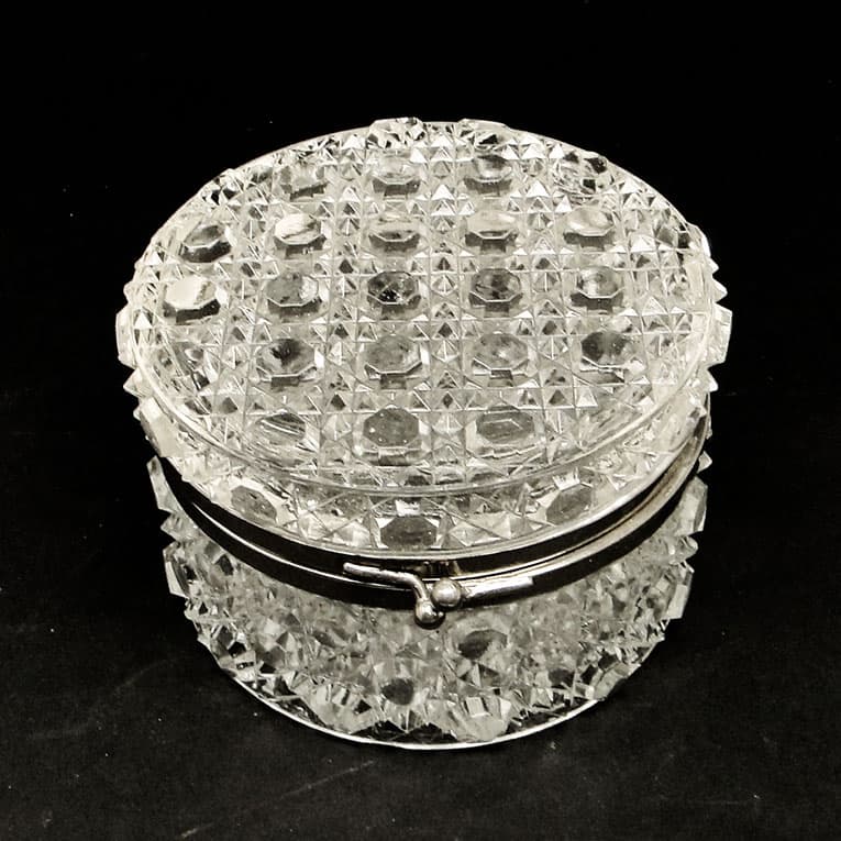 Bonbonniere, Viennese Art Nouveau, pressed glass, Belgium, 1930s. - 186005