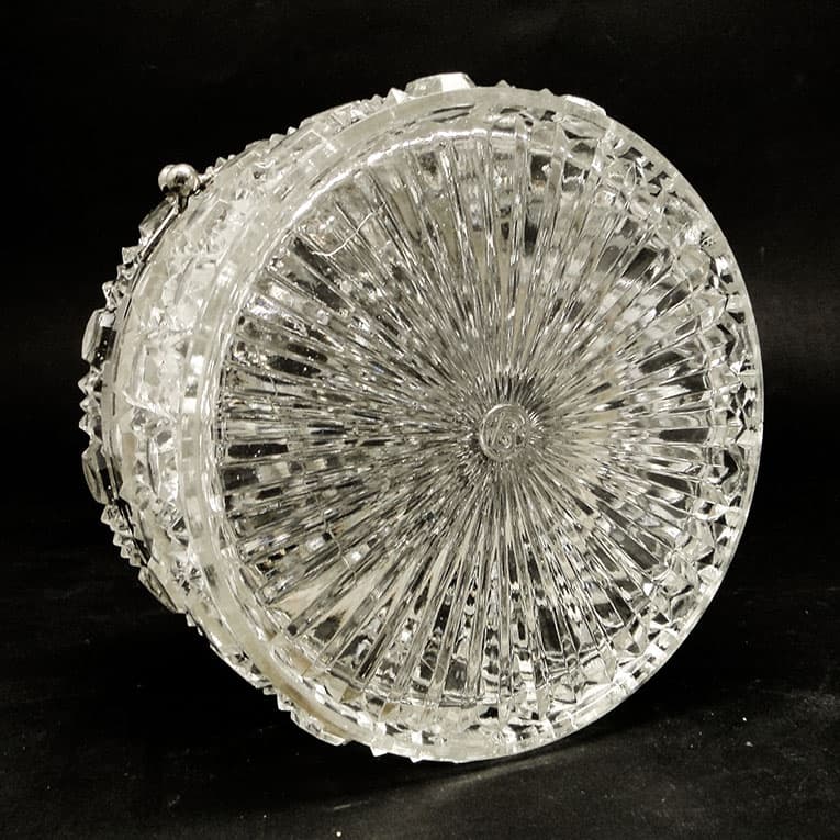 Bonbonniere, Viennese Art Nouveau, pressed glass, Belgium, 1930s. - 186010