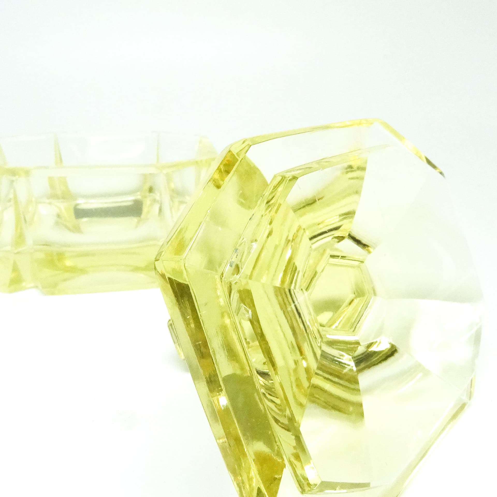 Art Deco bonbonniere, crystal, Moser, Czechoslovakia, 1930s. - 186060