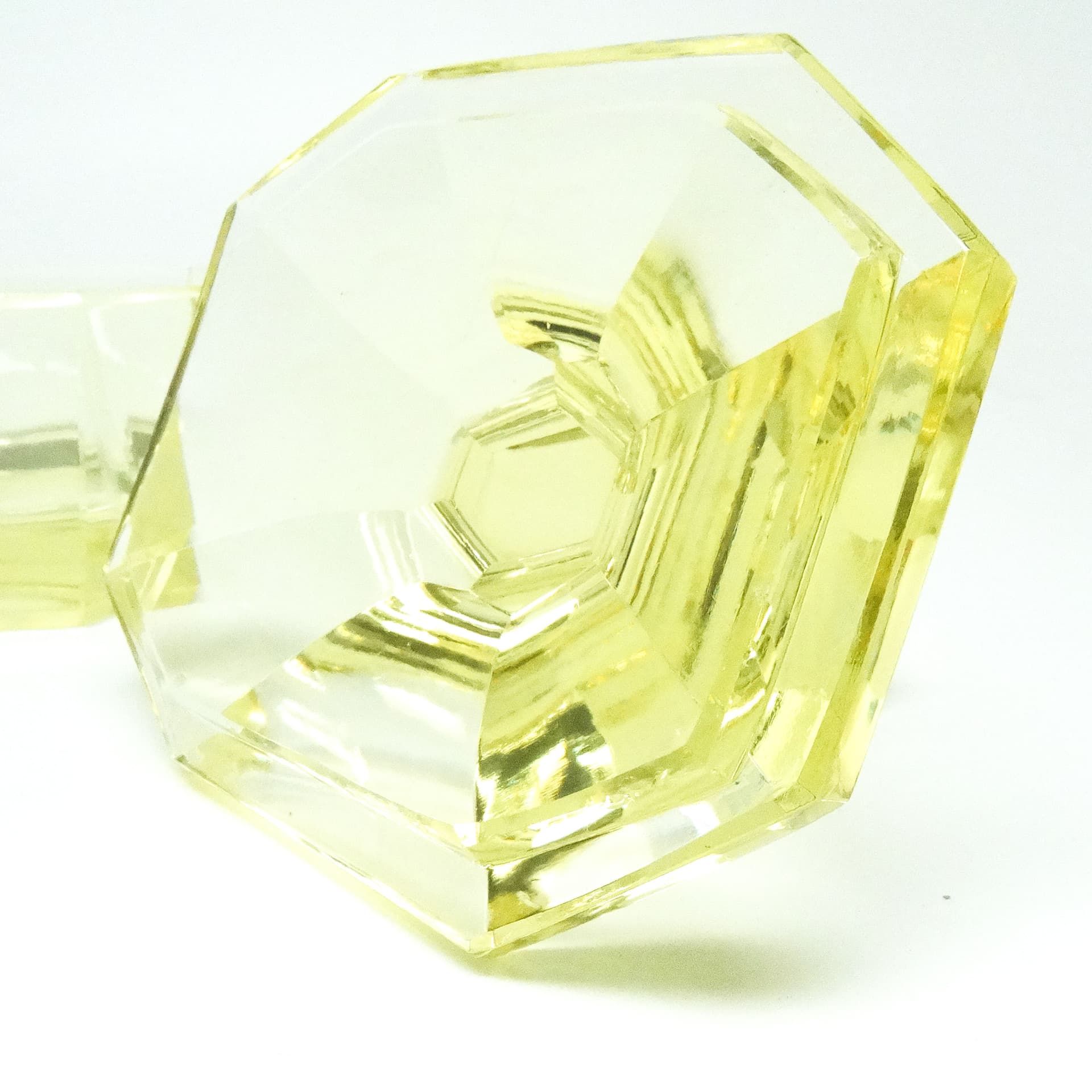 Art Deco bonbonniere, crystal, Moser, Czechoslovakia, 1930s. - 186059