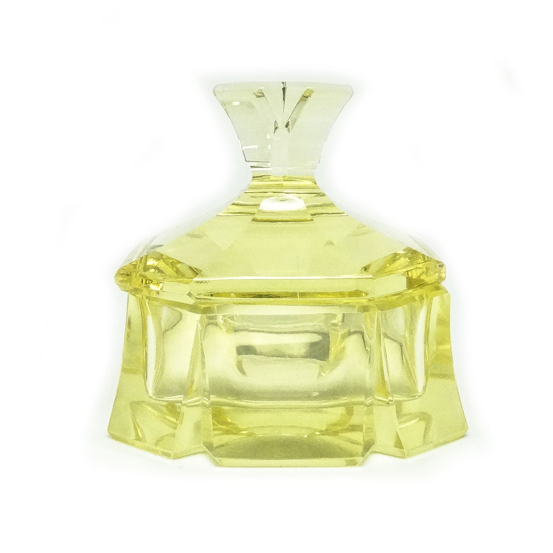 Art Deco bonbonniere, crystal, Moser, Czechoslovakia, 1930s. - 186052