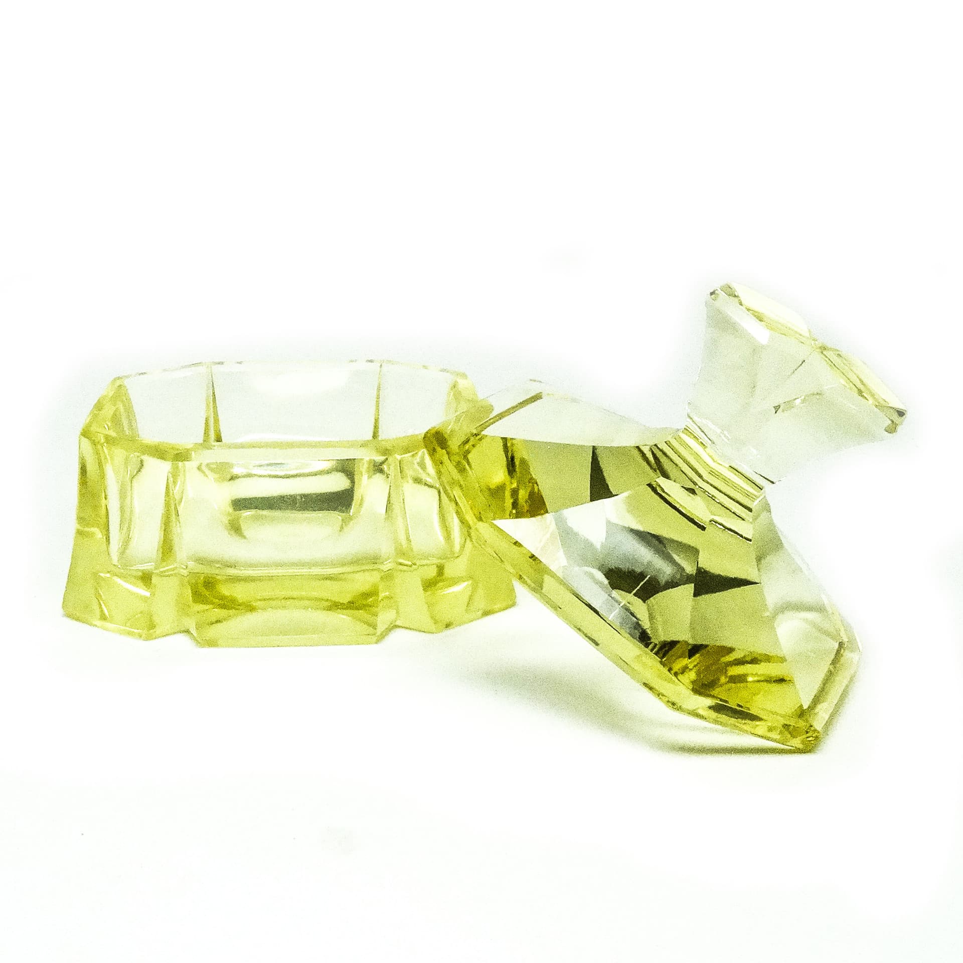 Art Deco bonbonniere, crystal, Moser, Czechoslovakia, 1930s. - 186054