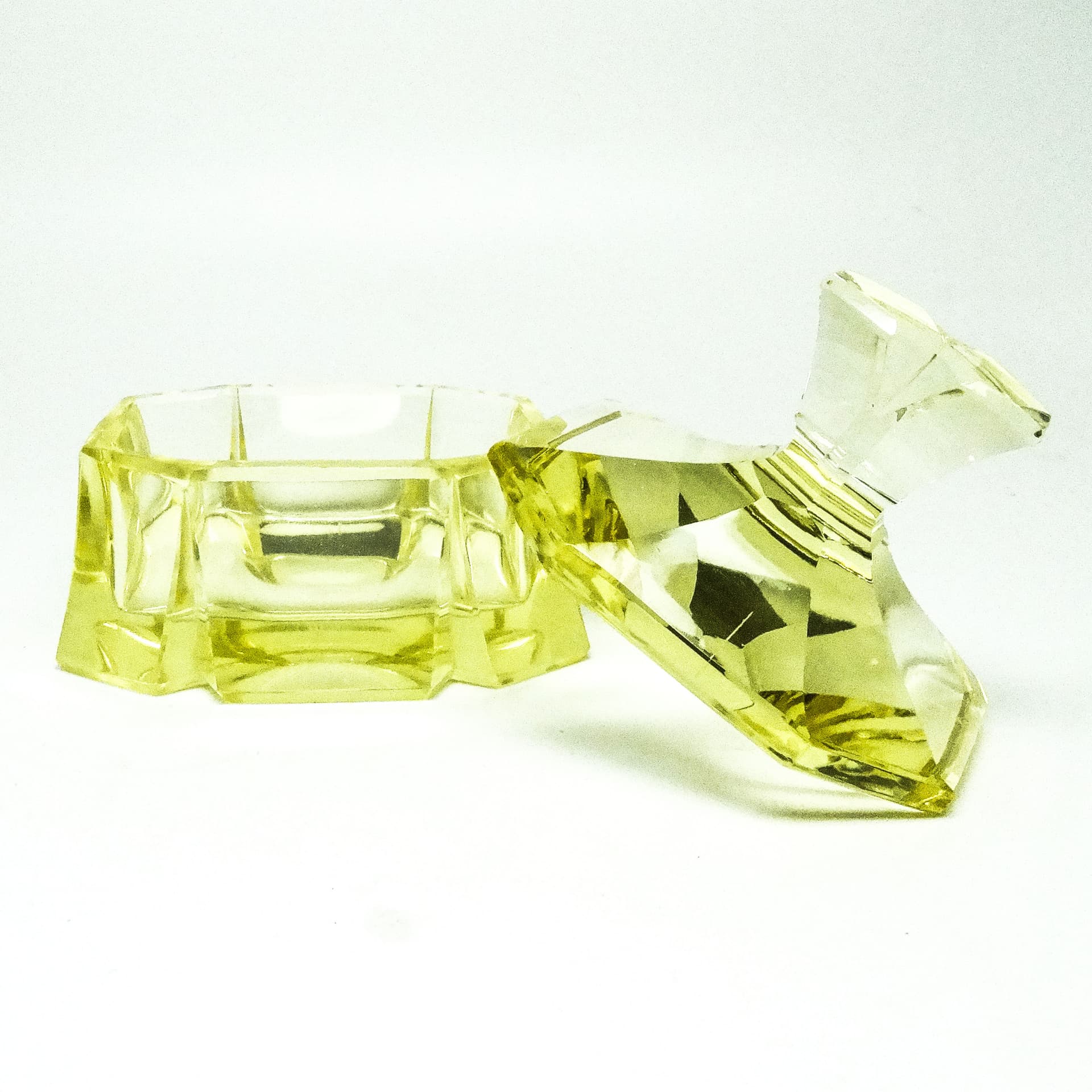 Art Deco bonbonniere, crystal, Moser, Czechoslovakia, 1930s. - 186055