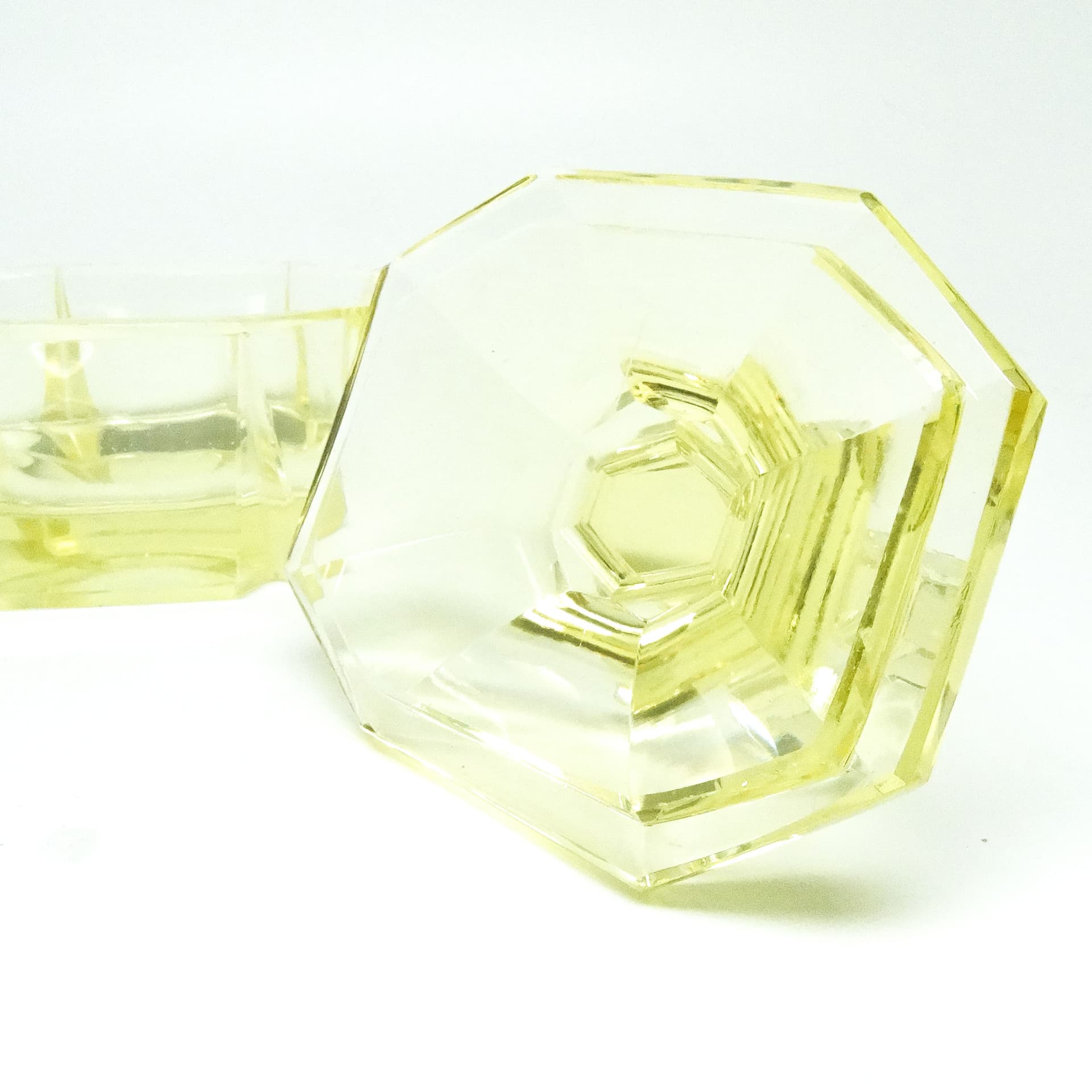 Art Deco bonbonniere, crystal, Moser, Czechoslovakia, 1930s. - 186057