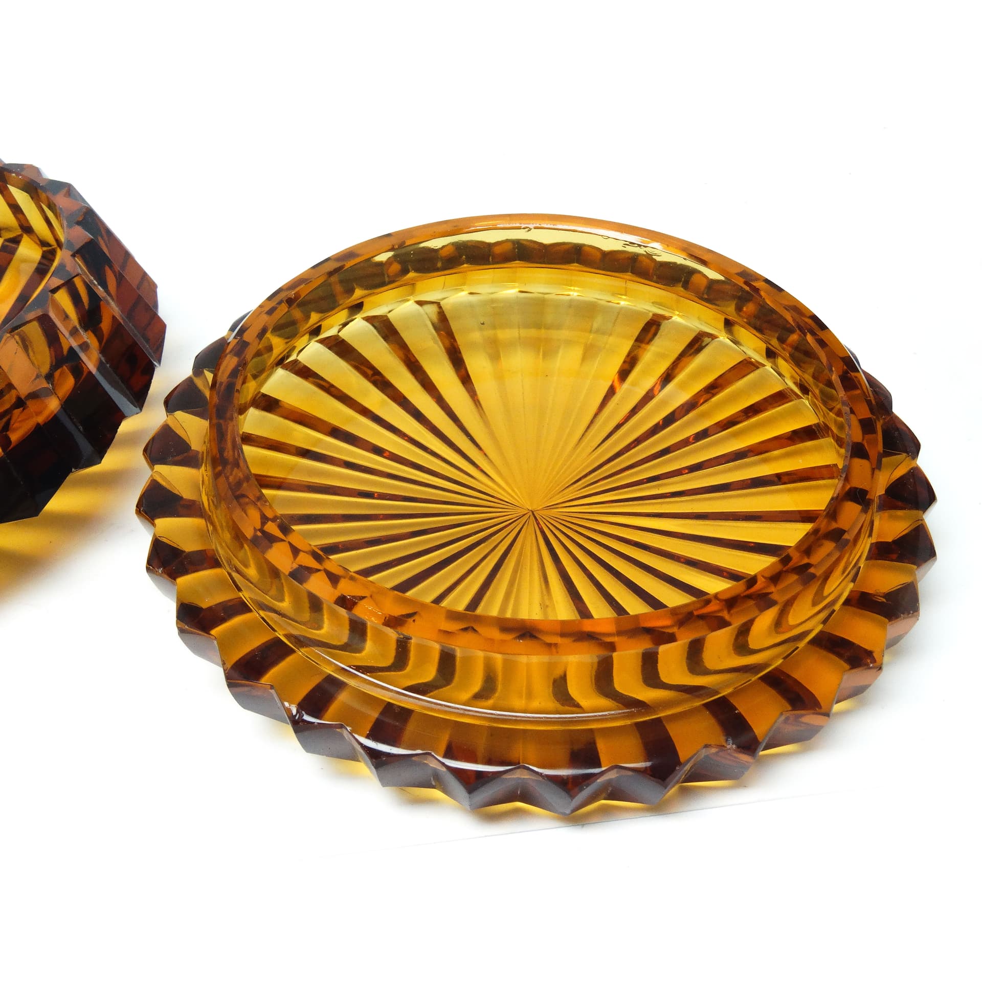 Art Deco bonbonniere, crystal, Moser, Czechoslovakia, 1930s. - 186122