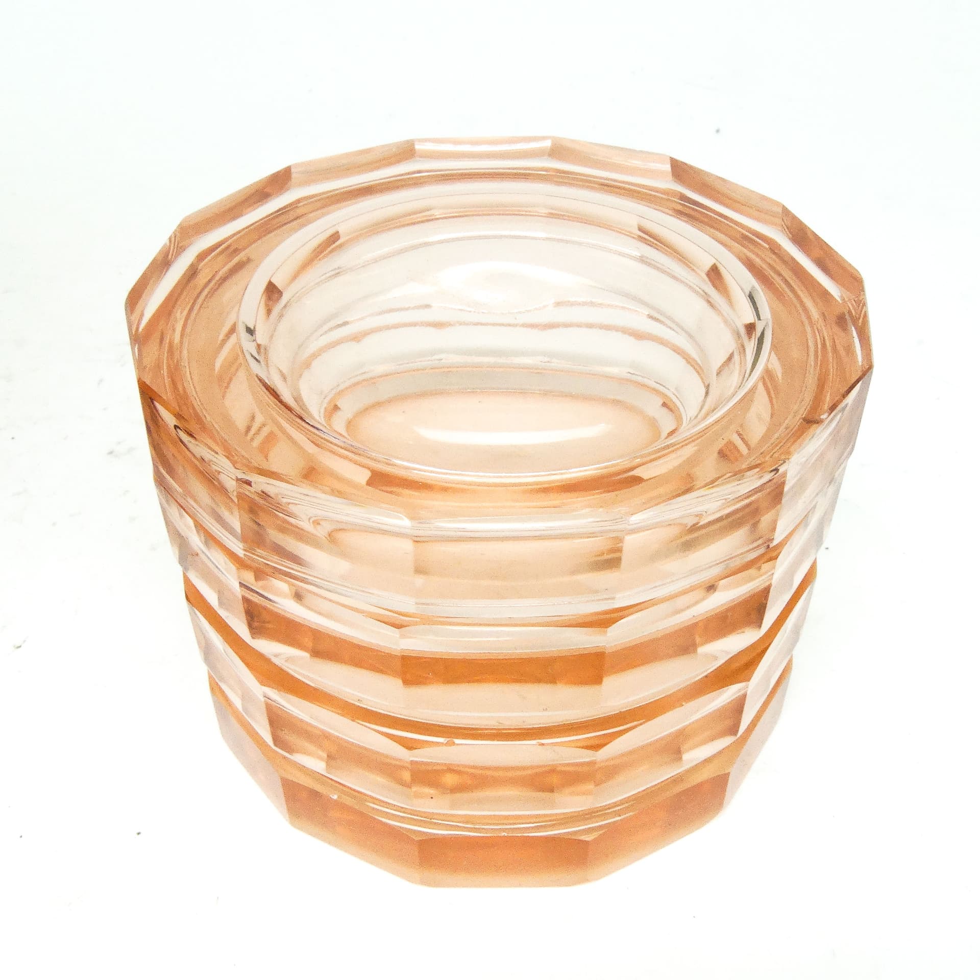 Art Deco bonbonnière, crystal, Bohemia, Czechoslovakia, 1930s. - 186183