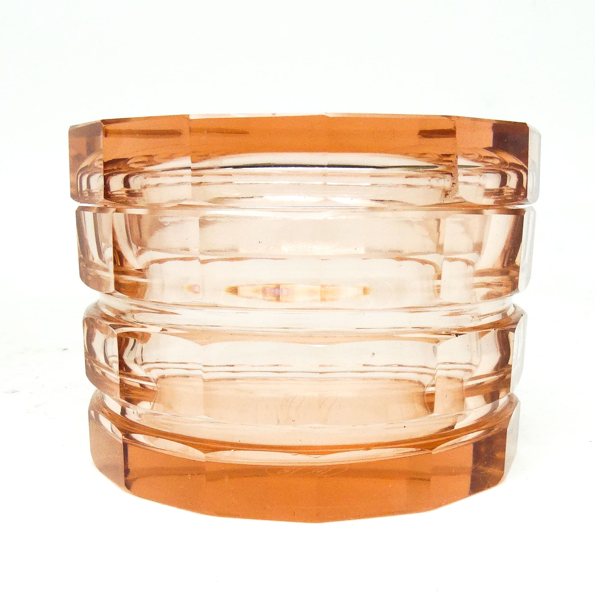 Art Deco bonbonnière, crystal, Bohemia, Czechoslovakia, 1930s. - 186189