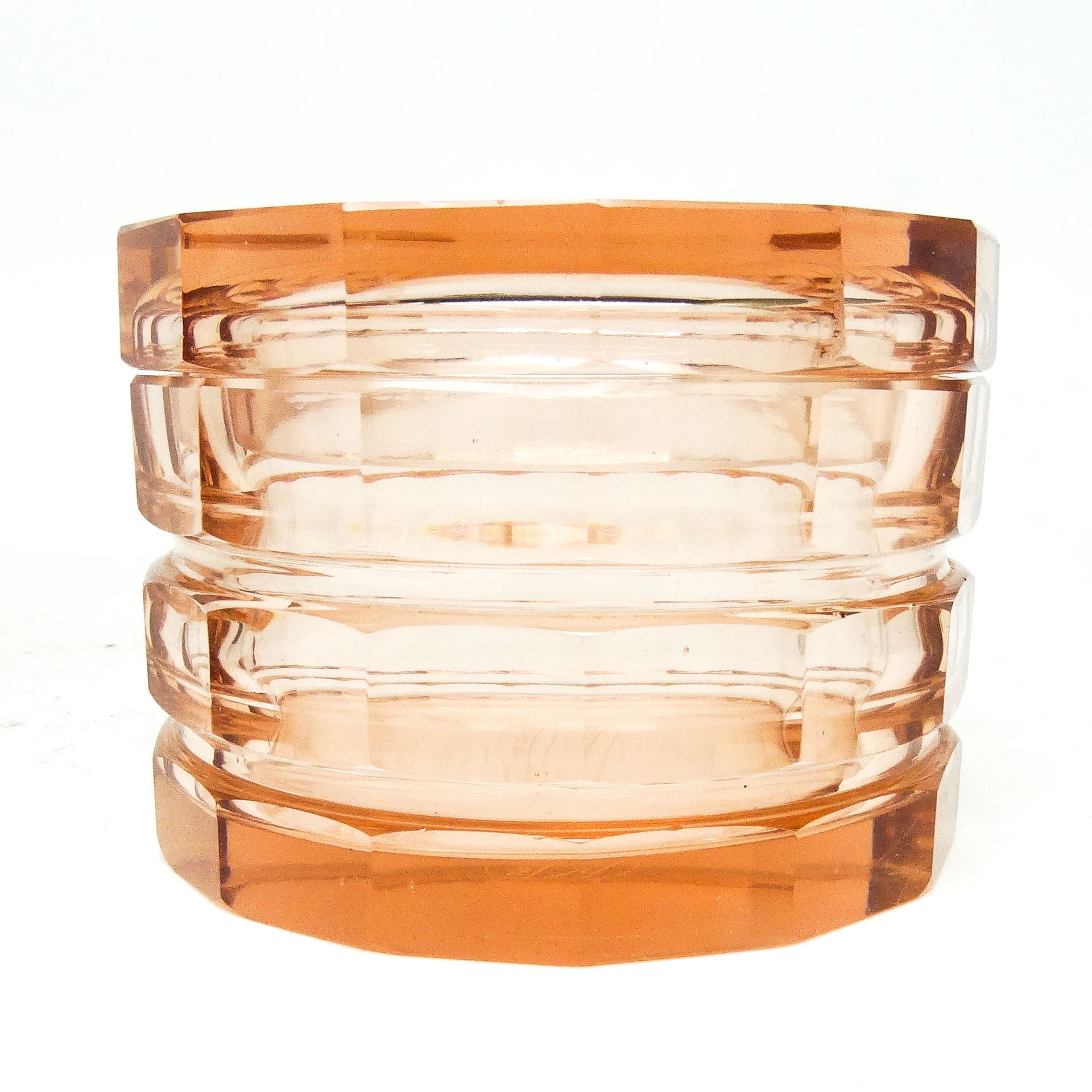 Art Deco bonbonnière, crystal, Bohemia, Czechoslovakia, 1930s. - 186188