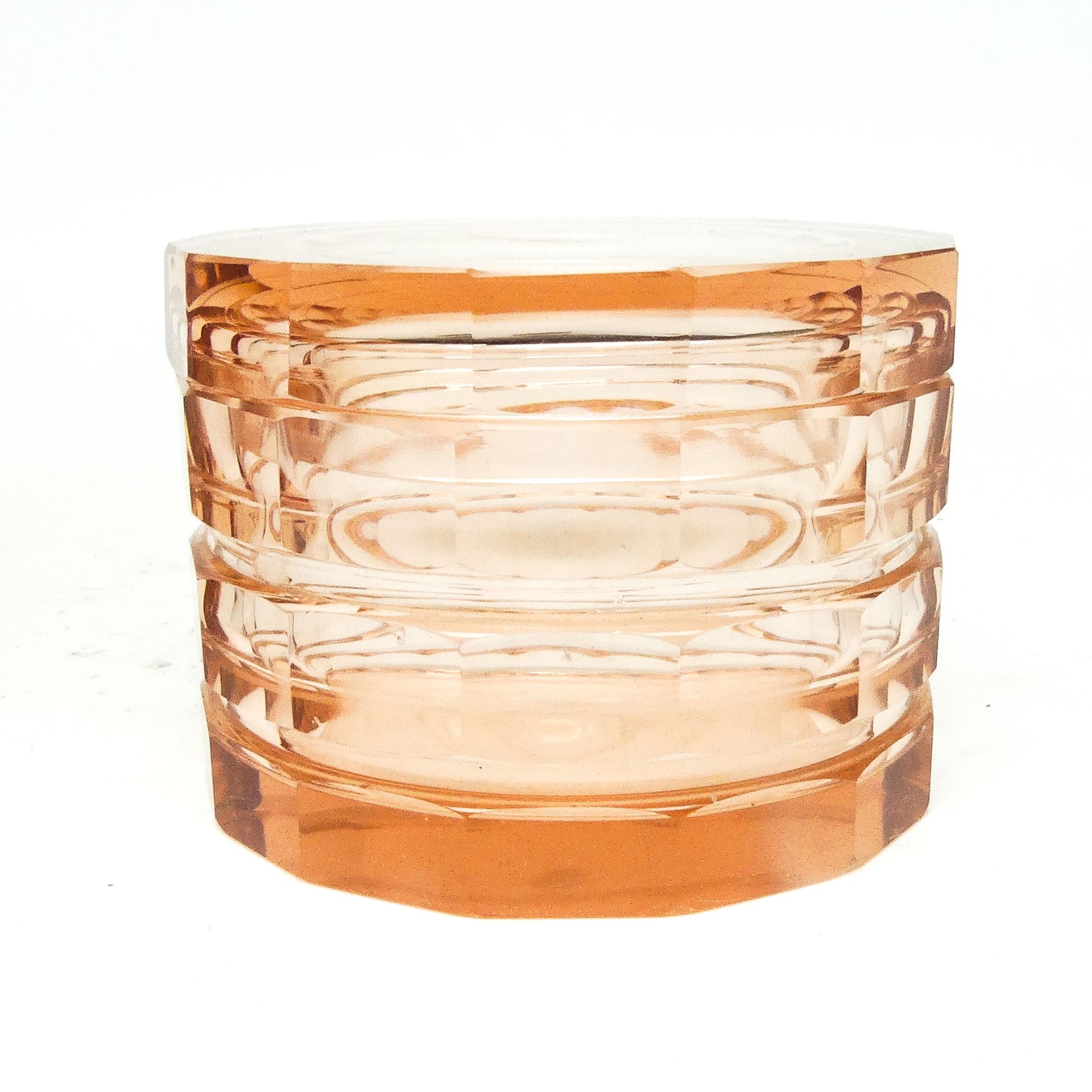 Art Deco bonbonnière, crystal, Bohemia, Czechoslovakia, 1930s. - 186182