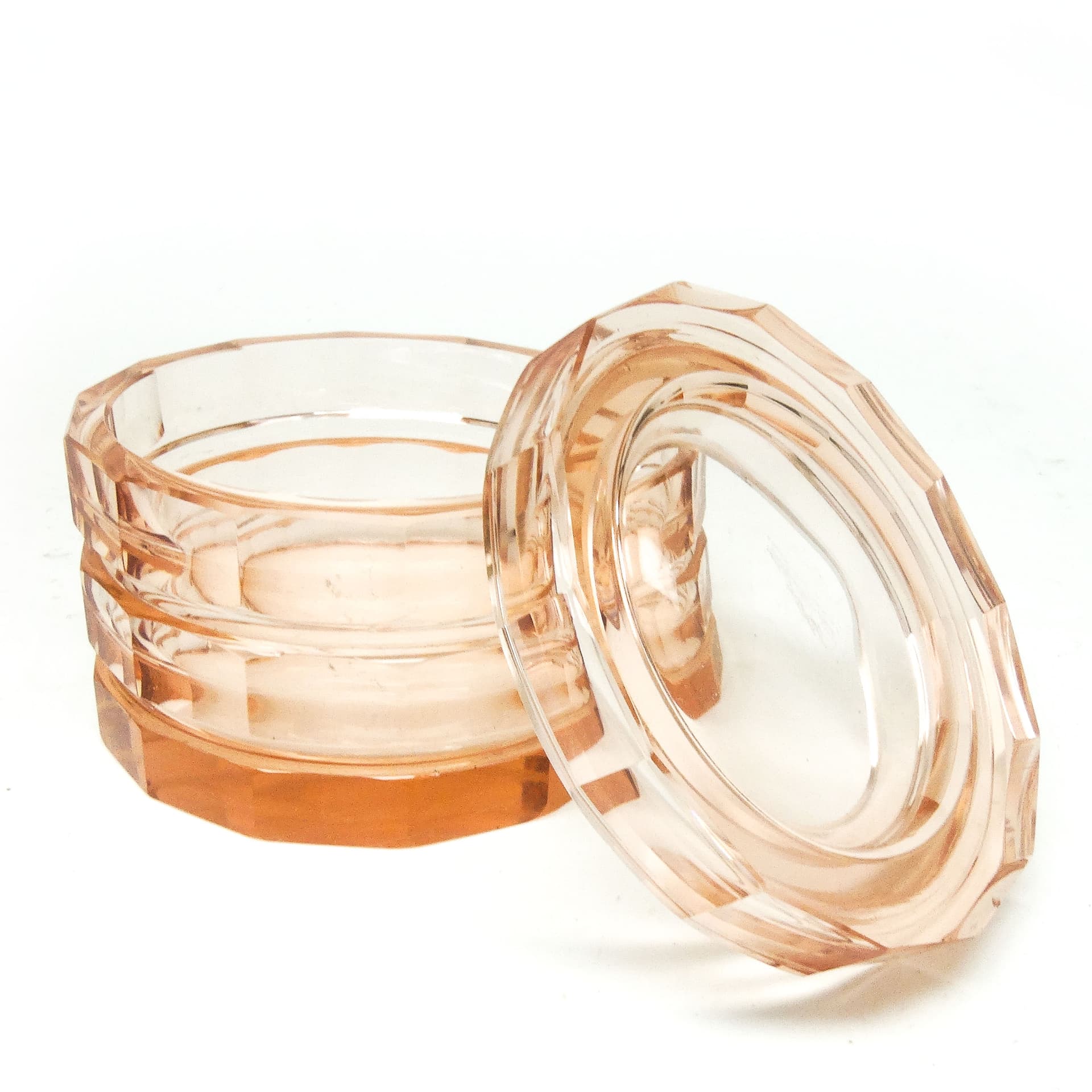 Art Deco bonbonnière, crystal, Bohemia, Czechoslovakia, 1930s. - 186184