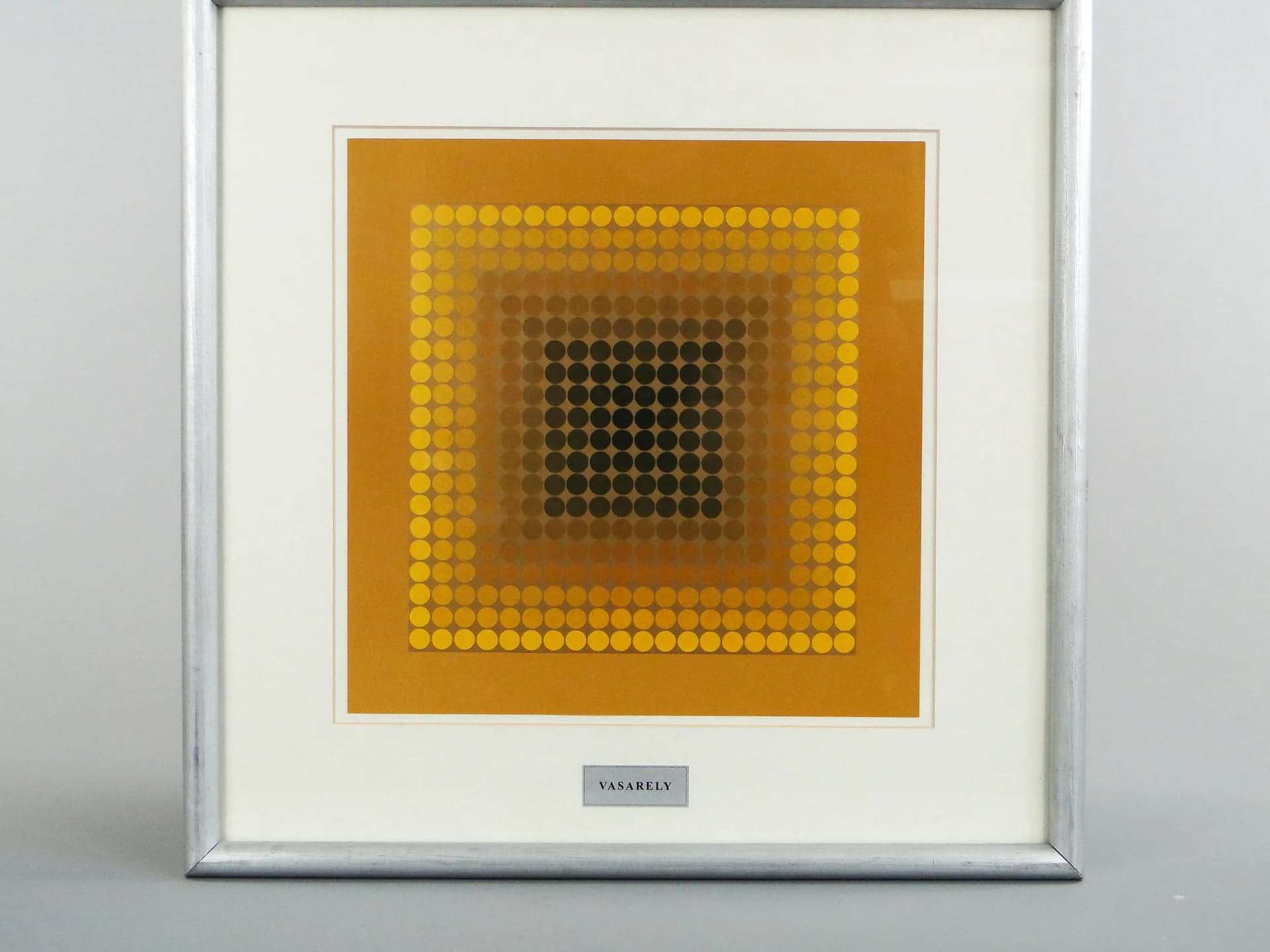 Grafika op-art, multikolor, papier, aut. V. Vasarely, Francja, lata 70. - 13052