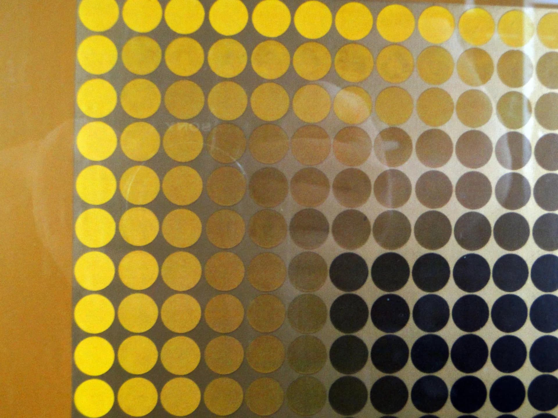 Grafika op-art, multikolor, papier, aut. V. Vasarely, Francja, lata 70. - 13050