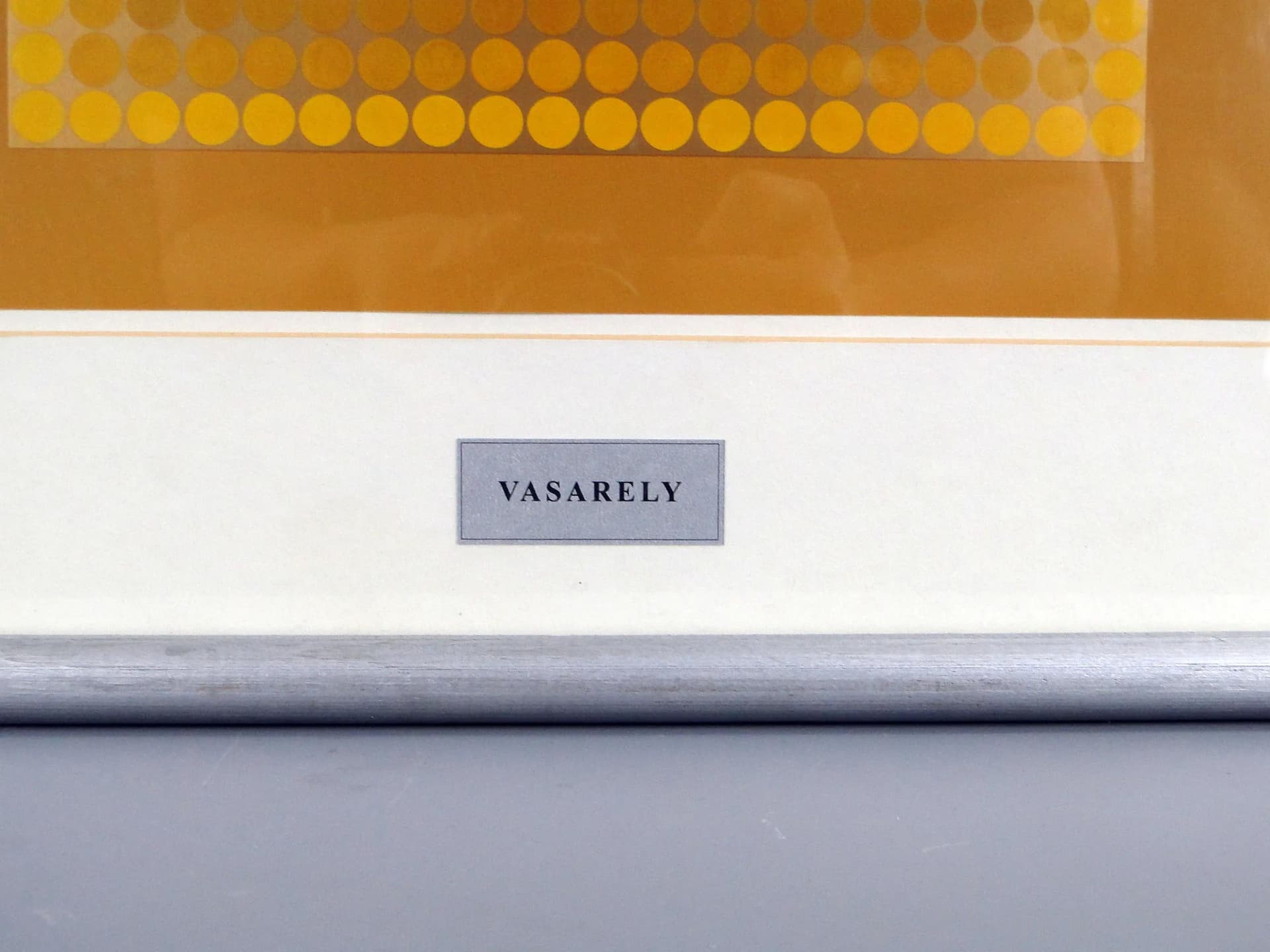 Grafika op-art, multikolor, papier, aut. V. Vasarely, Francja, lata 70. - 13048