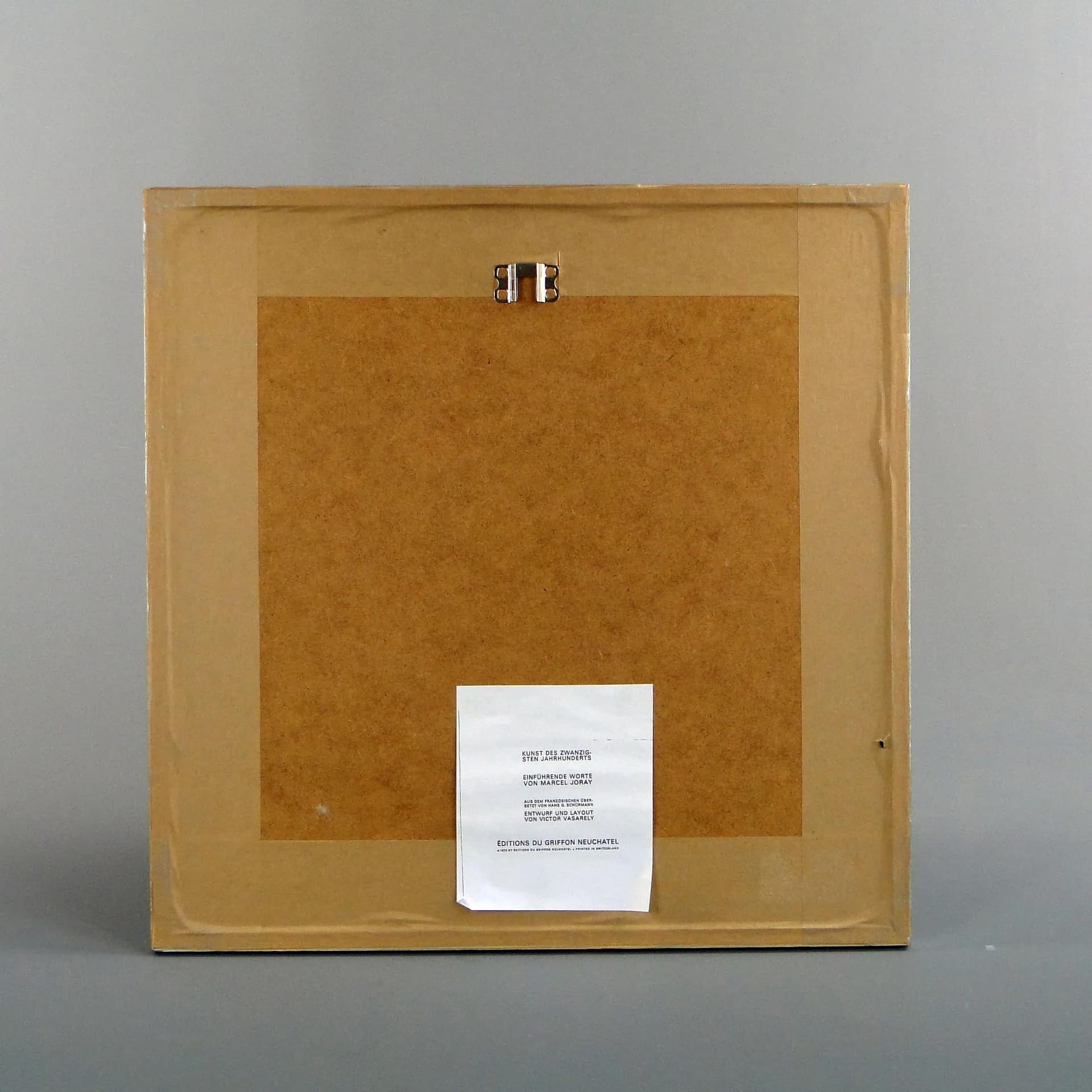 Grafika op-art, multikolor, papier, aut. V. Vasarely, Francja, lata 70. - 13053