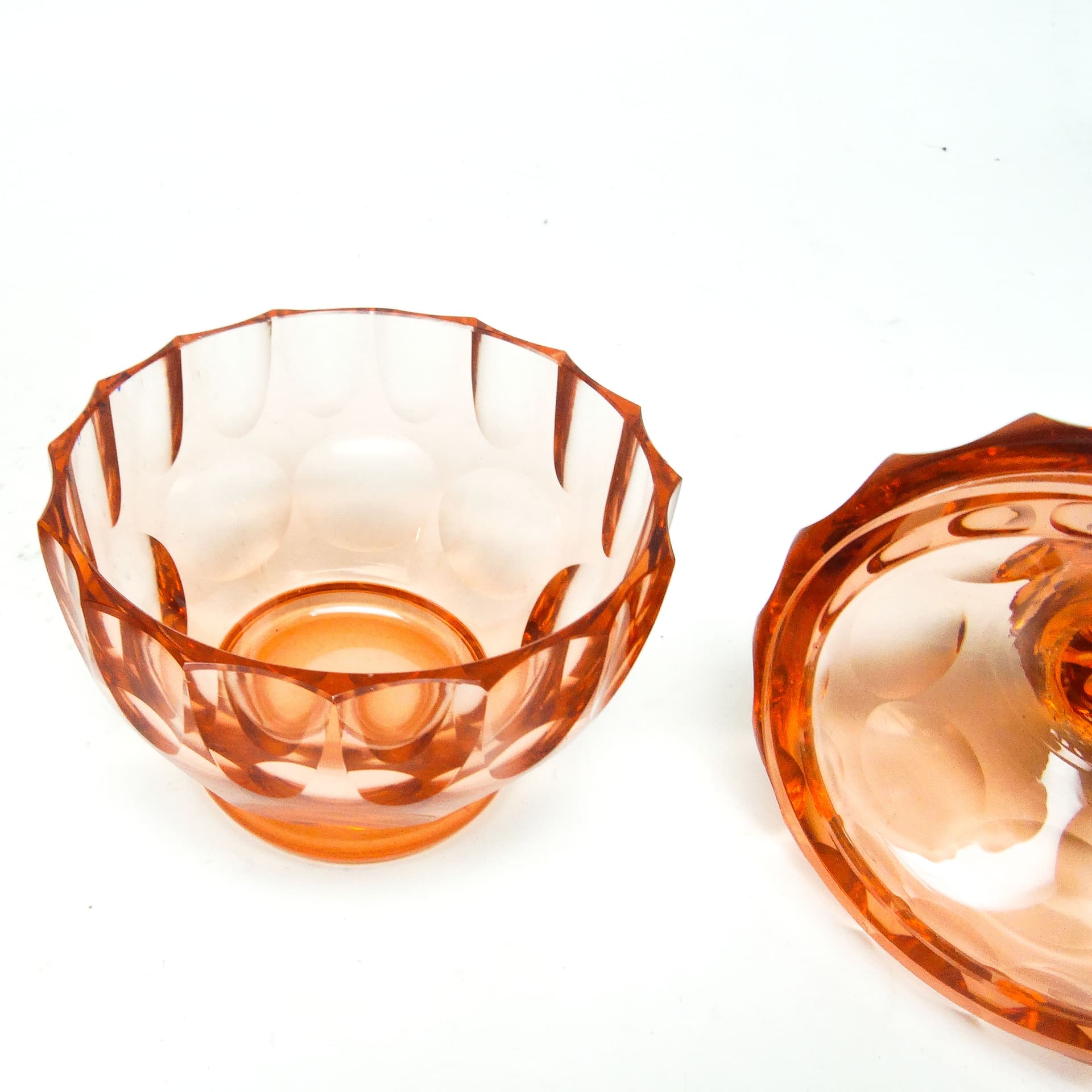 Art Deco bonbonnière, crystal, Moser, Czechoslovakia, 1930s. - 186227