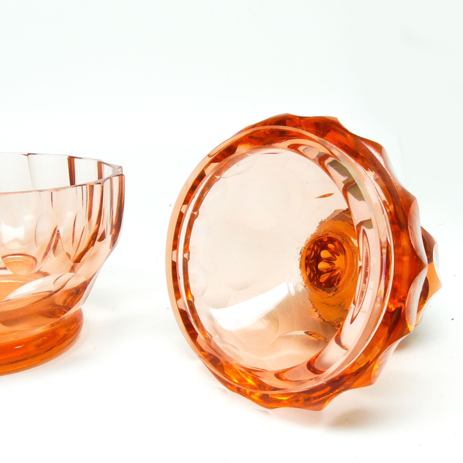 Art Deco bonbonnière, crystal, Moser, Czechoslovakia, 1930s. - 186226