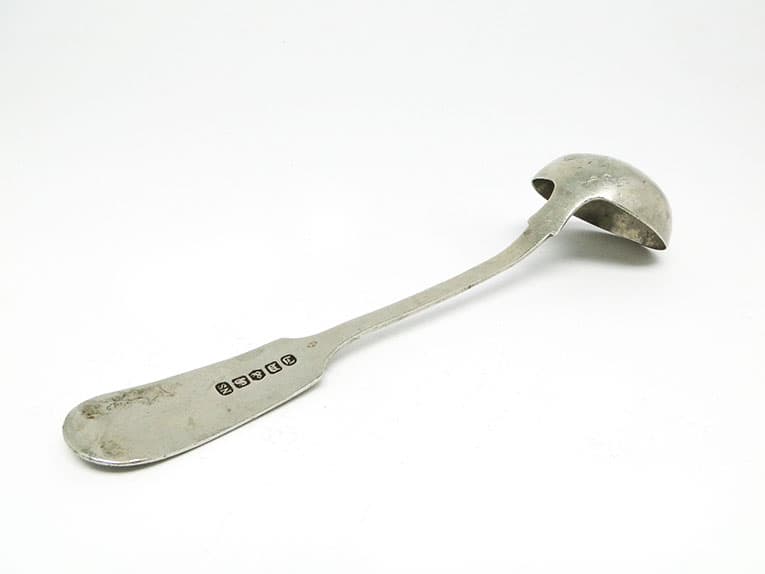 Minimalism sauce ladle, silver-plated brass, United Kingdom, early 20th c. - 186326