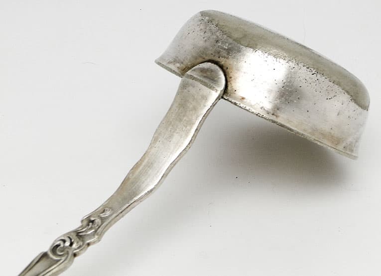 Borówka ladle, Art Nouveau / Art Deco, silver-plated brass, Norblin, Poland, 1920s. - 186343