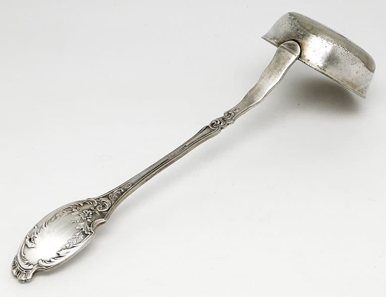 Borówka ladle, Art Nouveau / Art Deco, silver-plated brass, Norblin, Poland, 1920s. - 186340