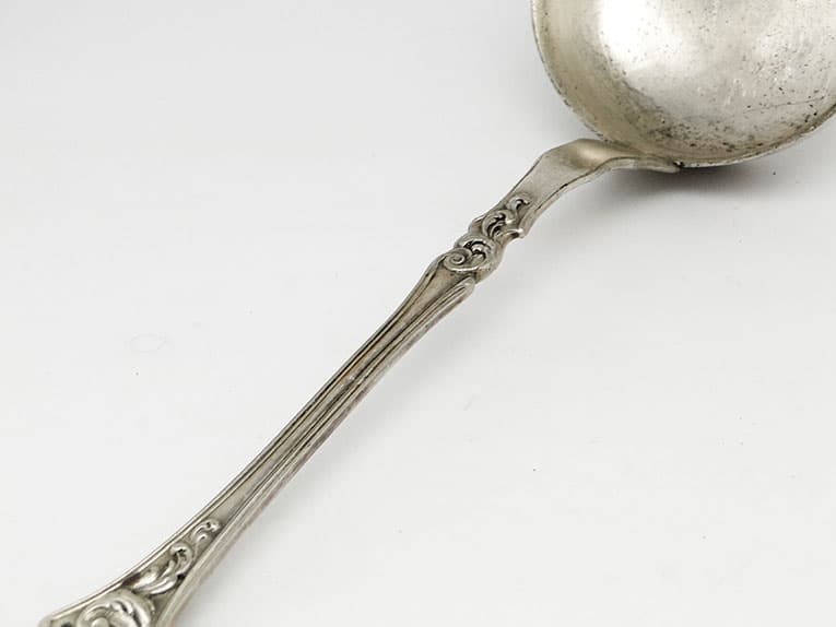 Borówka ladle, Art Nouveau / Art Deco, silver-plated brass, Norblin, Poland, 1920s. - 186338