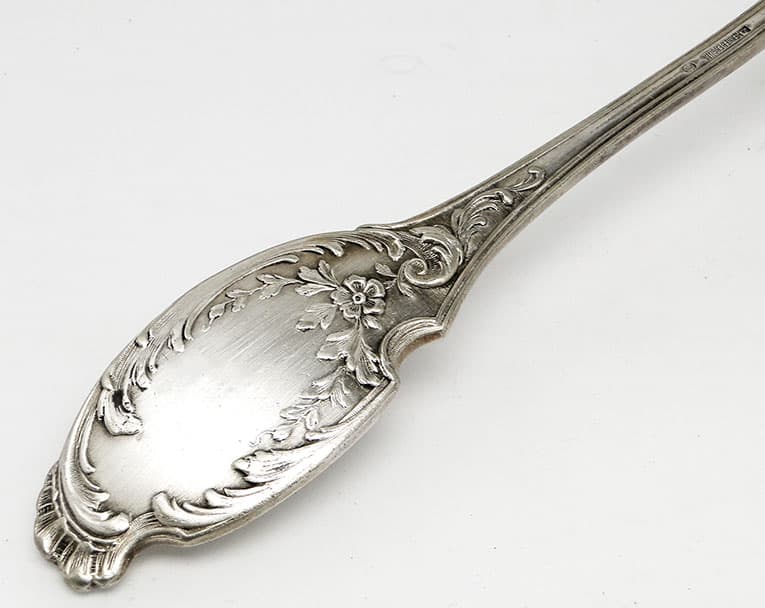 Borówka ladle, Art Nouveau / Art Deco, silver-plated brass, Norblin, Poland, 1920s. - 186341