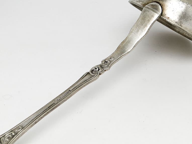 Borówka ladle, Art Nouveau / Art Deco, silver-plated brass, Norblin, Poland, 1920s. - 186342