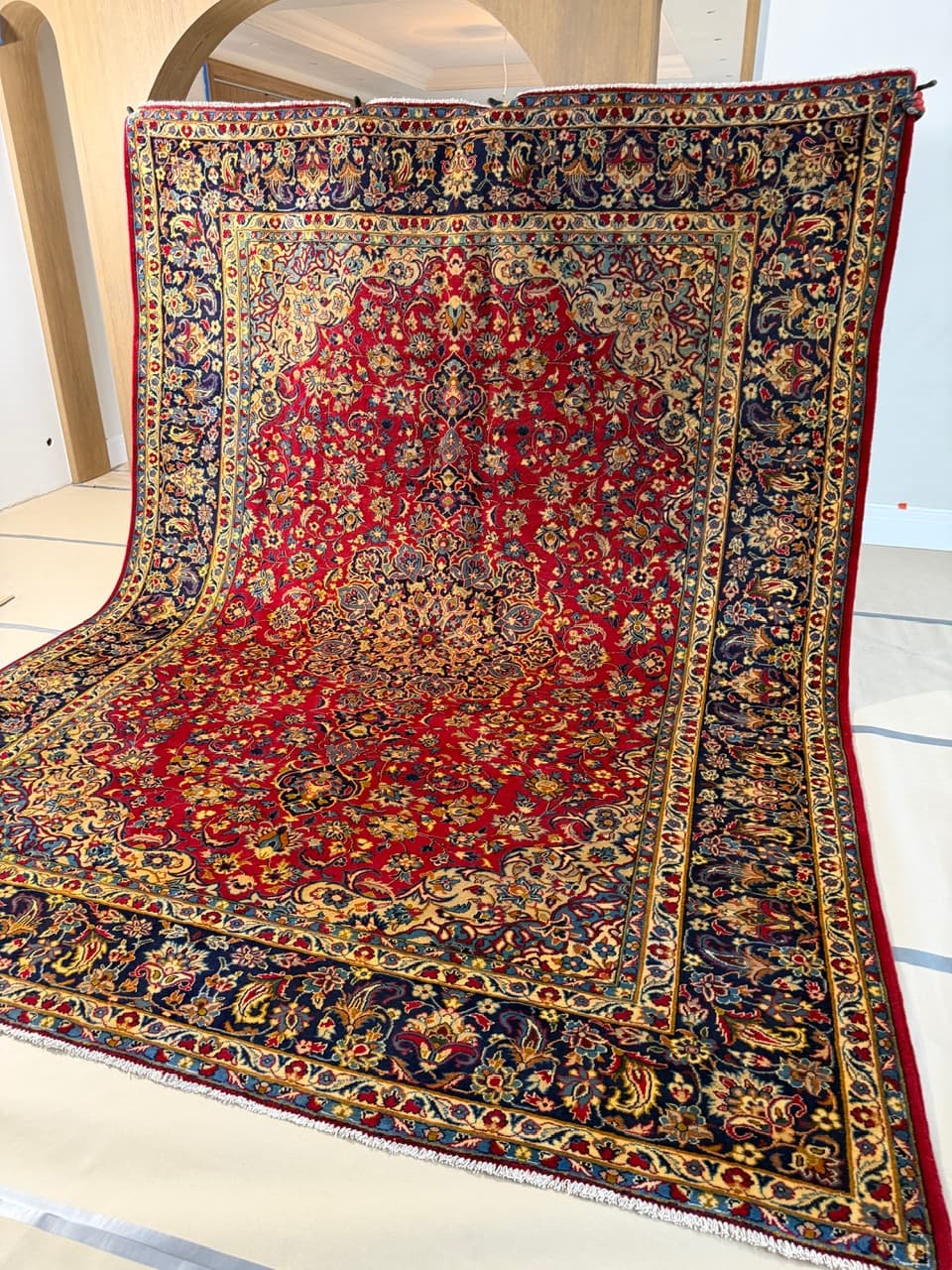 Nowy Dywan Wełniany Kaszmirowy Perski Iran Keshan 395x295 - 186417