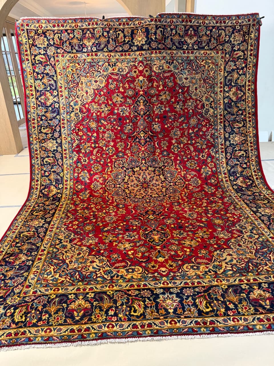 Nowy Dywan Wełniany Kaszmirowy Perski Iran Keshan 395x295 - 186415