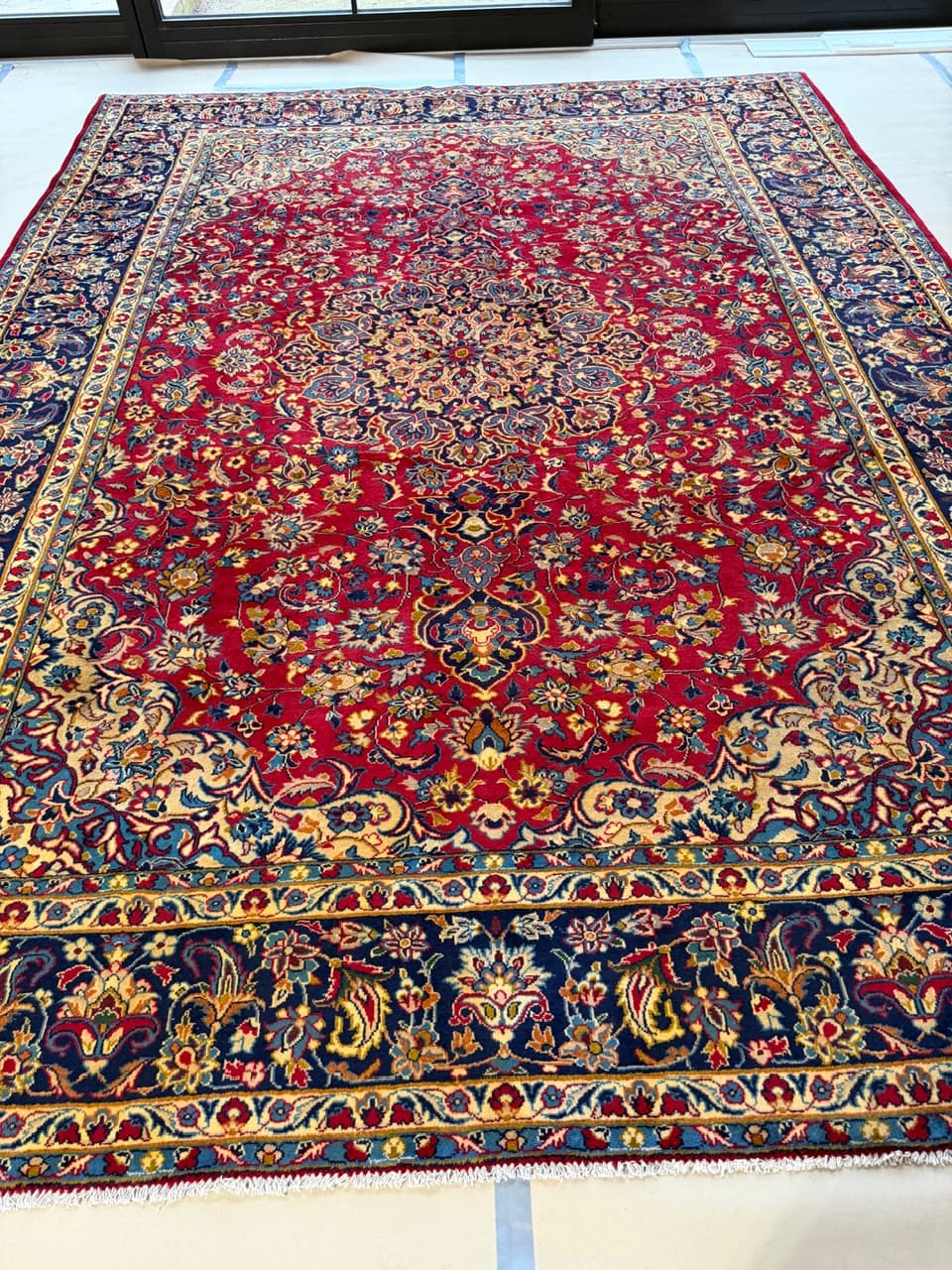 Nowy Dywan Wełniany Kaszmirowy Perski Iran Keshan 395x295 - 186406