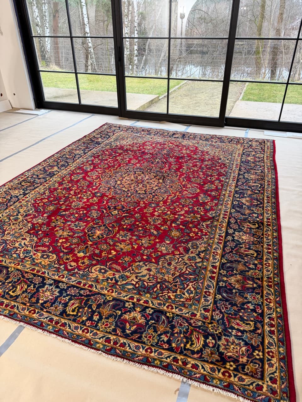 Nowy Dywan Wełniany Kaszmirowy Perski Iran Keshan 395x295 - 186410