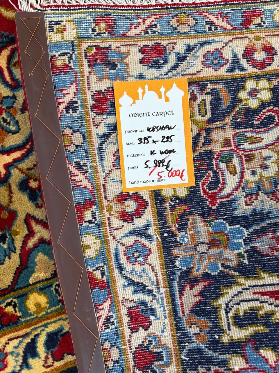 Nowy Dywan Wełniany Kaszmirowy Perski Iran Keshan 395x295 - 186411