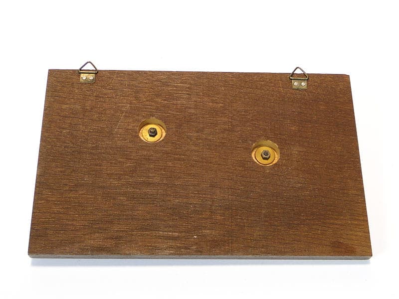 Płaskorzeźba ścienna, Art Nouveau, metal brązowy, dąb brązowy, WMF, Niemcy, początek XX w. - 186427