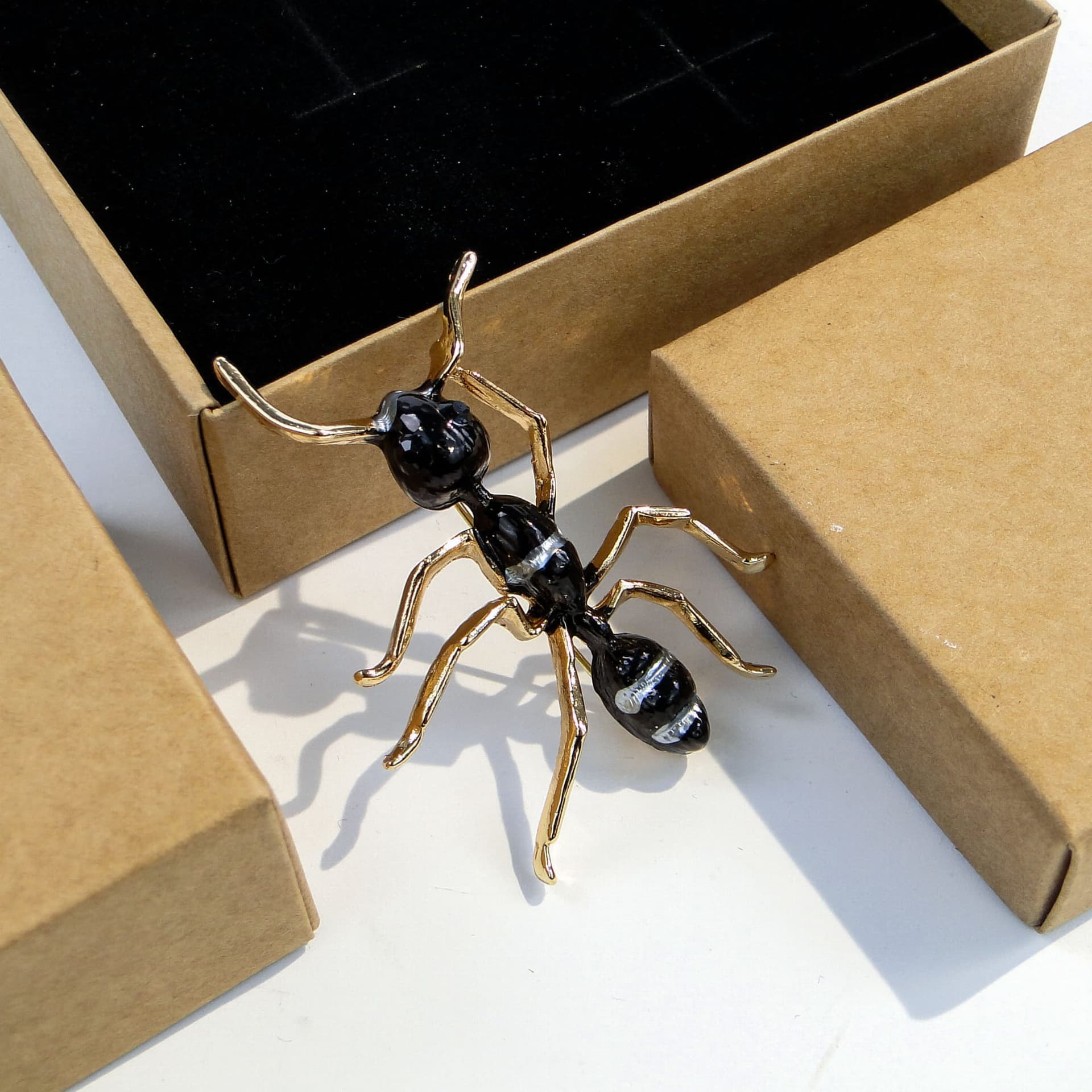 Ant-Shaped Brooch, black, Jablonex, Czech Republic, 1990s - 186431