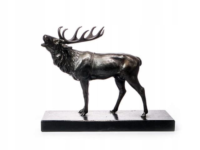 Figura gabinetowa, brąz ciemny, Polska, początek XX w. - WYMIARY