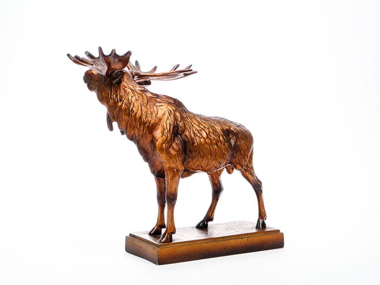 Myśliwska figura gabinetowa, łoś, Warszawa, lata 20-30. - 186449