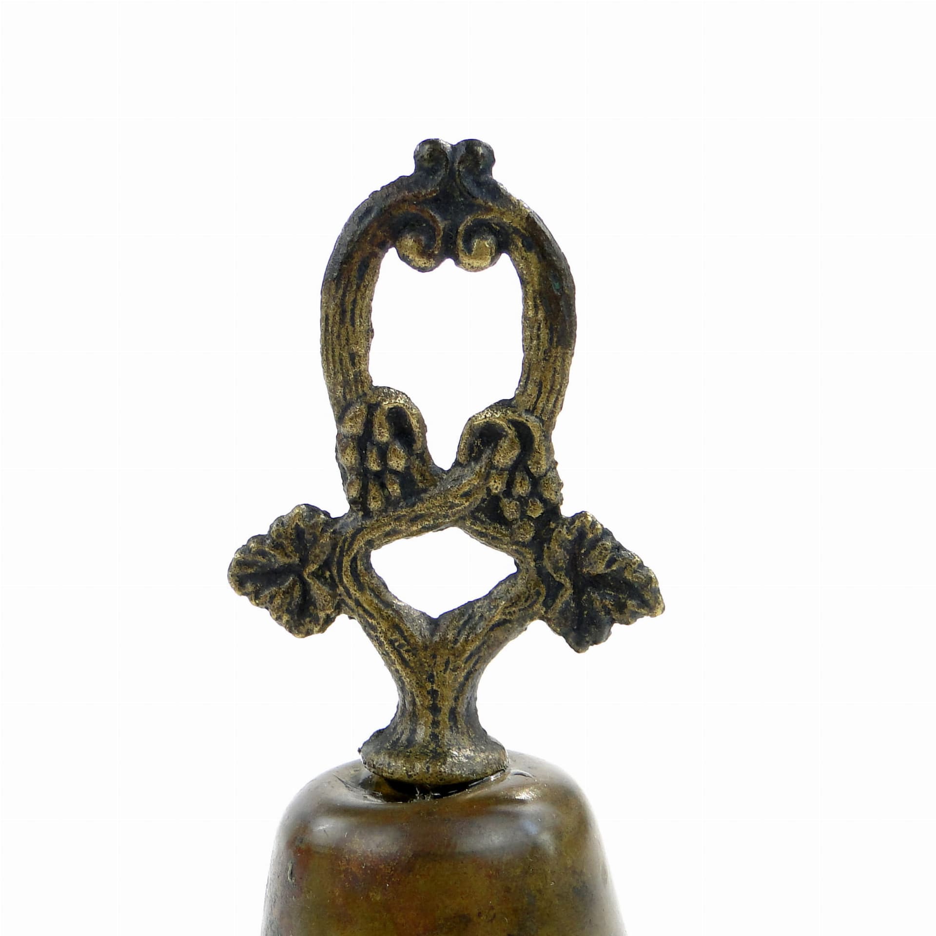 Dzwonek stołowy, brąz ciemny, mosiądz, Polska, XIX w. - 186455