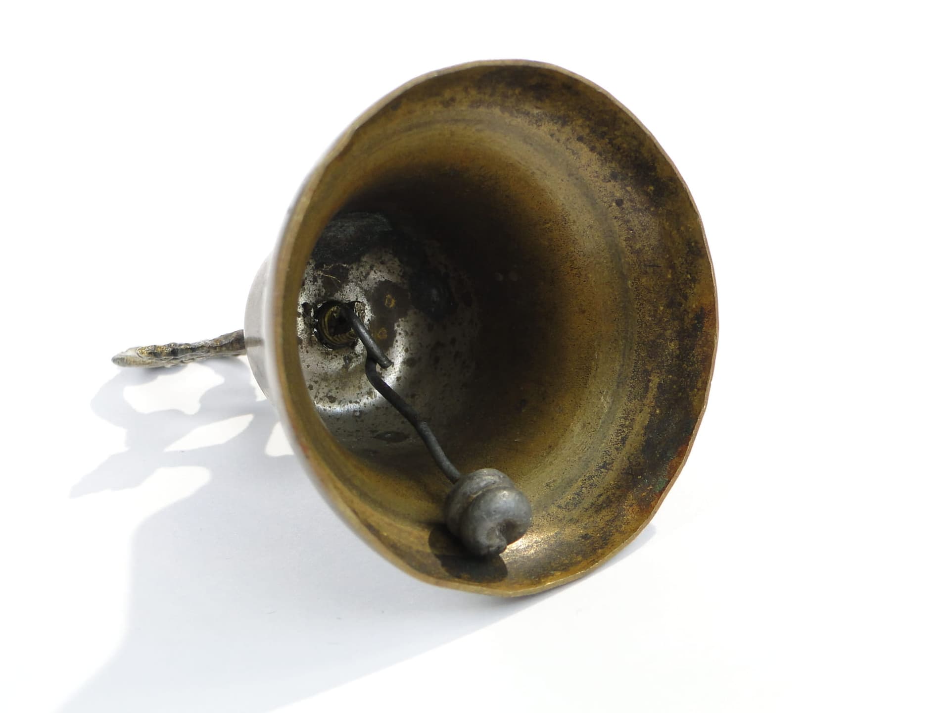 Dzwonek stołowy, brąz ciemny, mosiądz, Polska, XIX w. - 186451