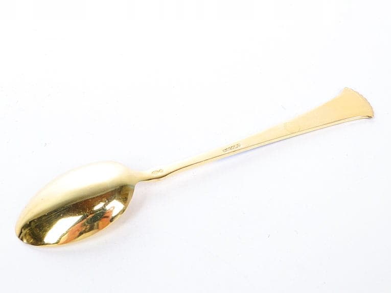 Set of moka spoons, multicolor enamel, gilt silver, Nonne, Sweden, 1950s - 186499