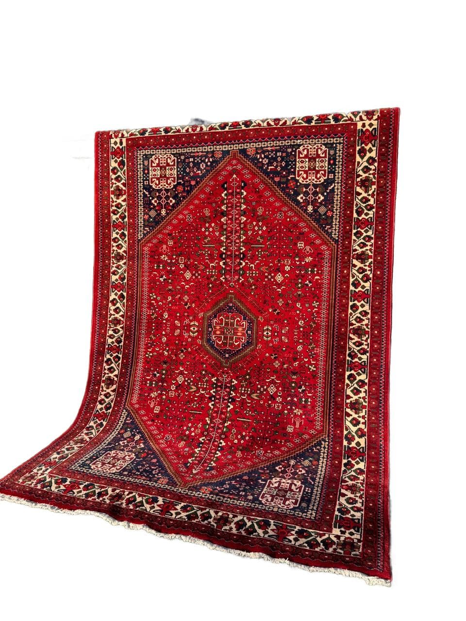 Rug Indo Abadeh 295x195 cm, red, wool, India, 1990s.