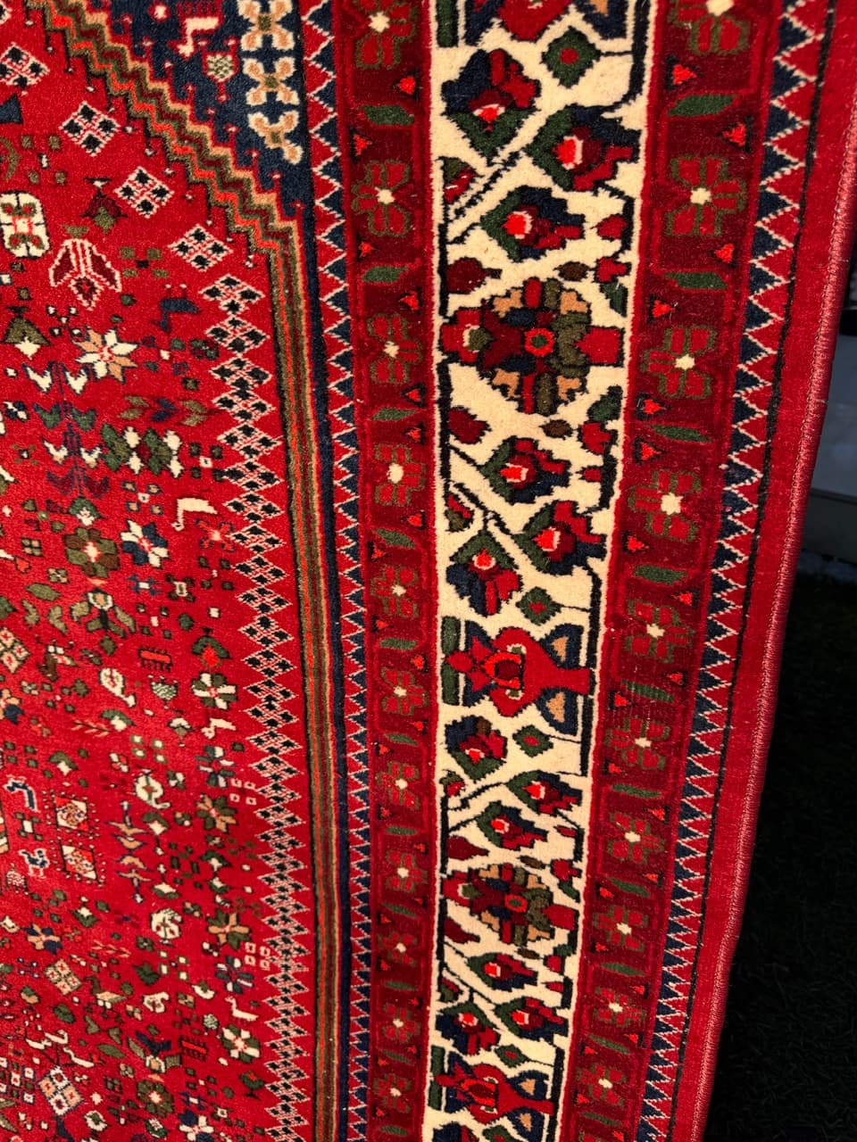 Rug Indo Abadeh 295x195 cm, red, wool, India, 1990s. - 186554