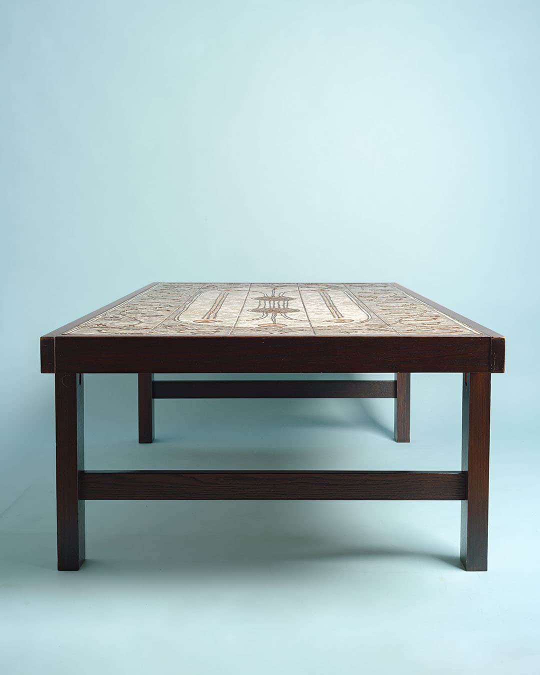 Coffee table, beige ceramic, Denmark, 1970s. - 186728