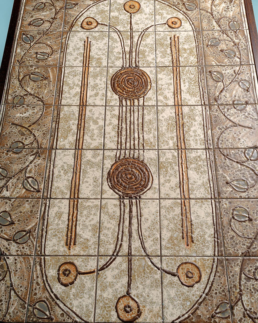 Coffee table, beige ceramic, Denmark, 1970s. - 186732