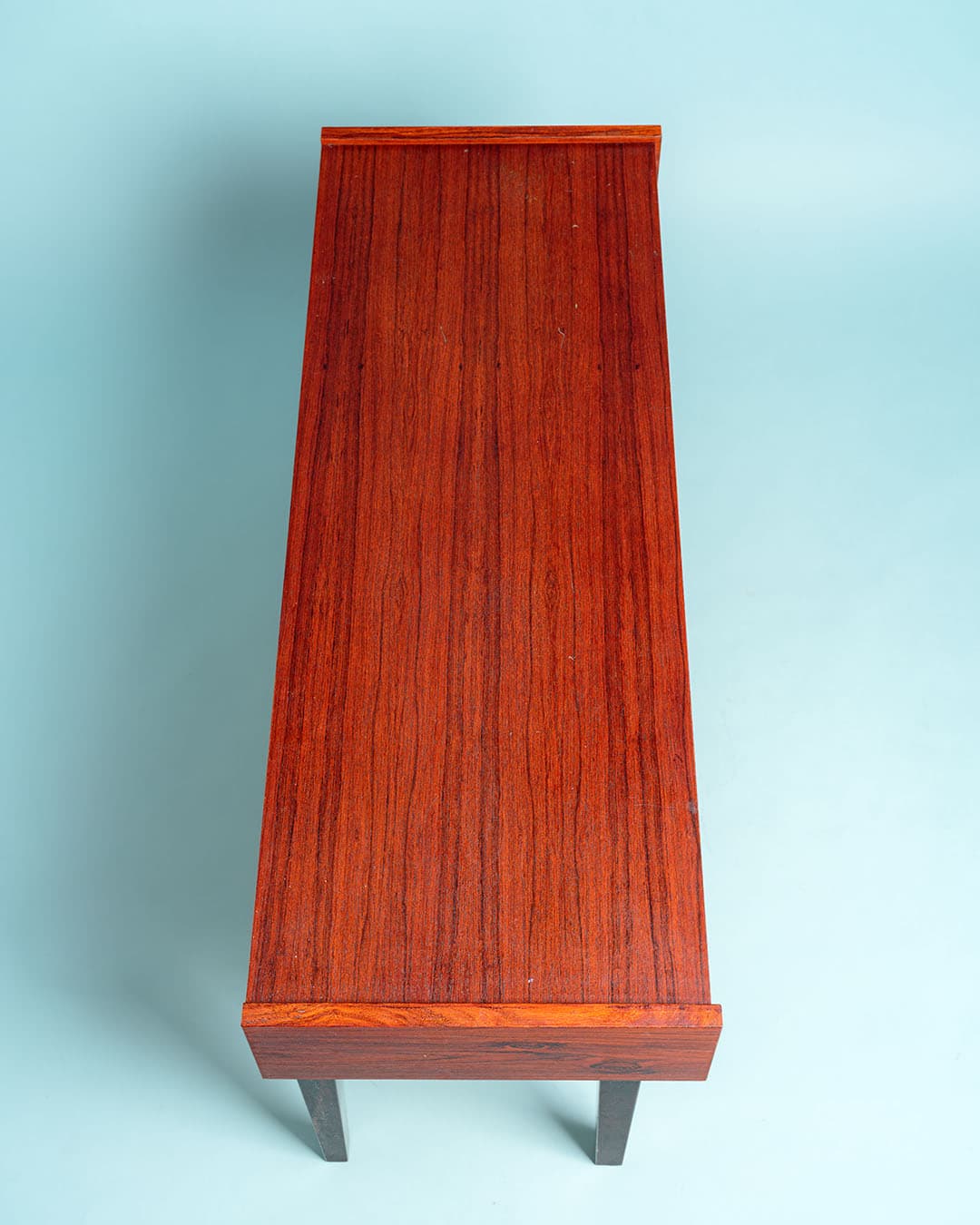 Set mirror and console table, brown rosewood, steel, Denmark, 1960s. - 186744