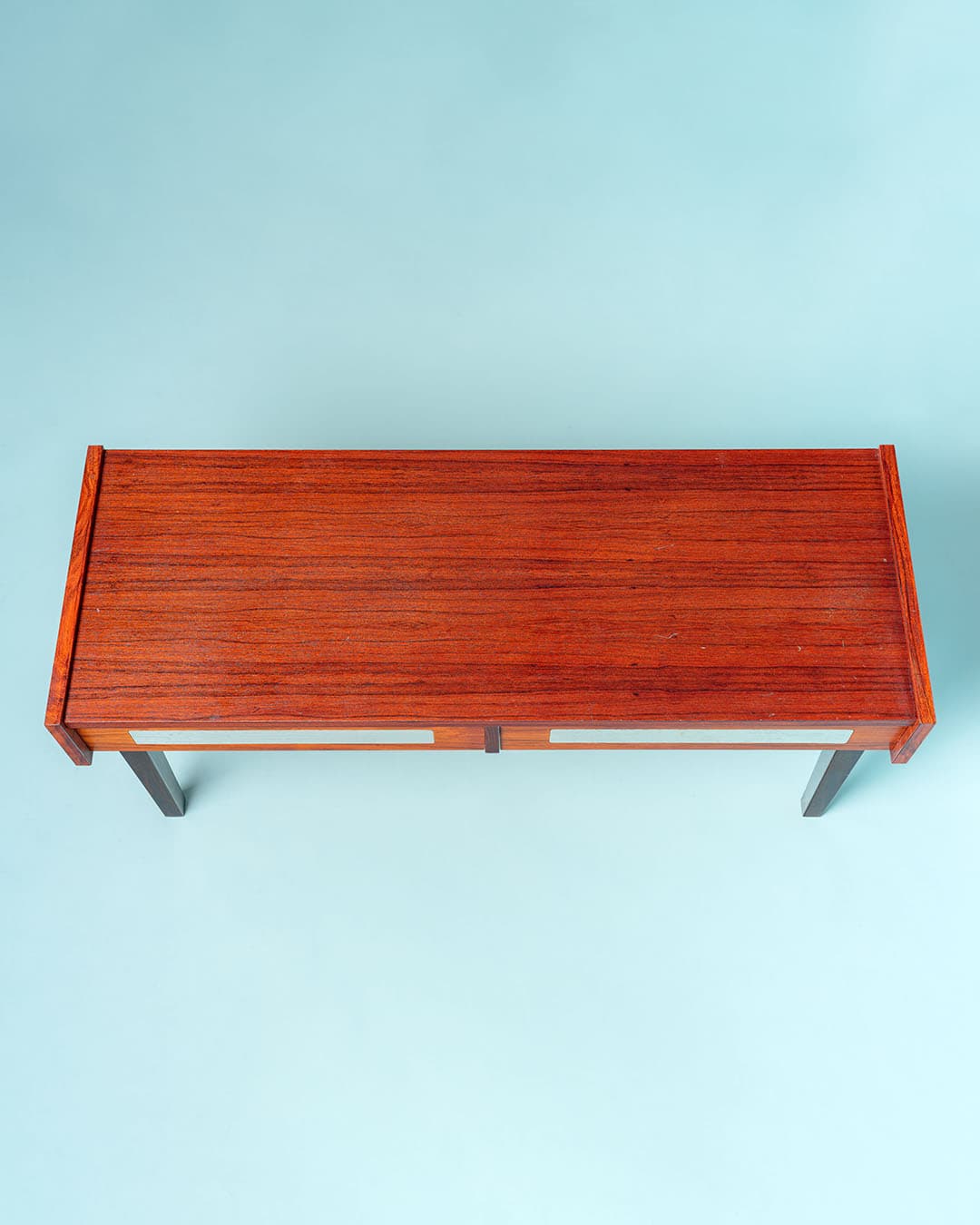 Set mirror and console table, brown rosewood, steel, Denmark, 1960s. - 186745